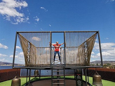 Trampolin am MONA