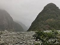 Mit viel Phantasie kann man einen Zipfel des Gletschers erkennen